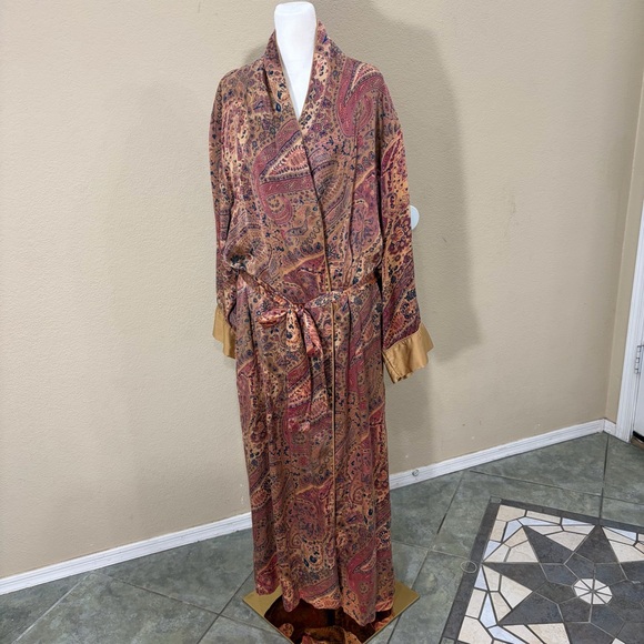 Vintage 1990s Victoria’s Secret Gold Label Silk Robe SZ M Lingerie Quiet luxury - Picture 1 of 10